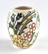 Moorcroft 'Golden Lily (ivory)' vase