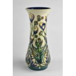 Moorcroft 'Monkshood' vase designed by Philip Gibson
