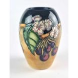 Moorcroft Trial 'Plum and Blossom' vase