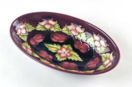 Moorcroft Collector's Club 'Morello Cherry' oval dish