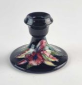 William Moorcroft 'Orchid' candlestick