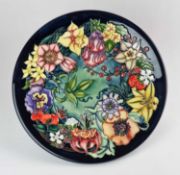 A large Moorcroft 'Carousel' charger