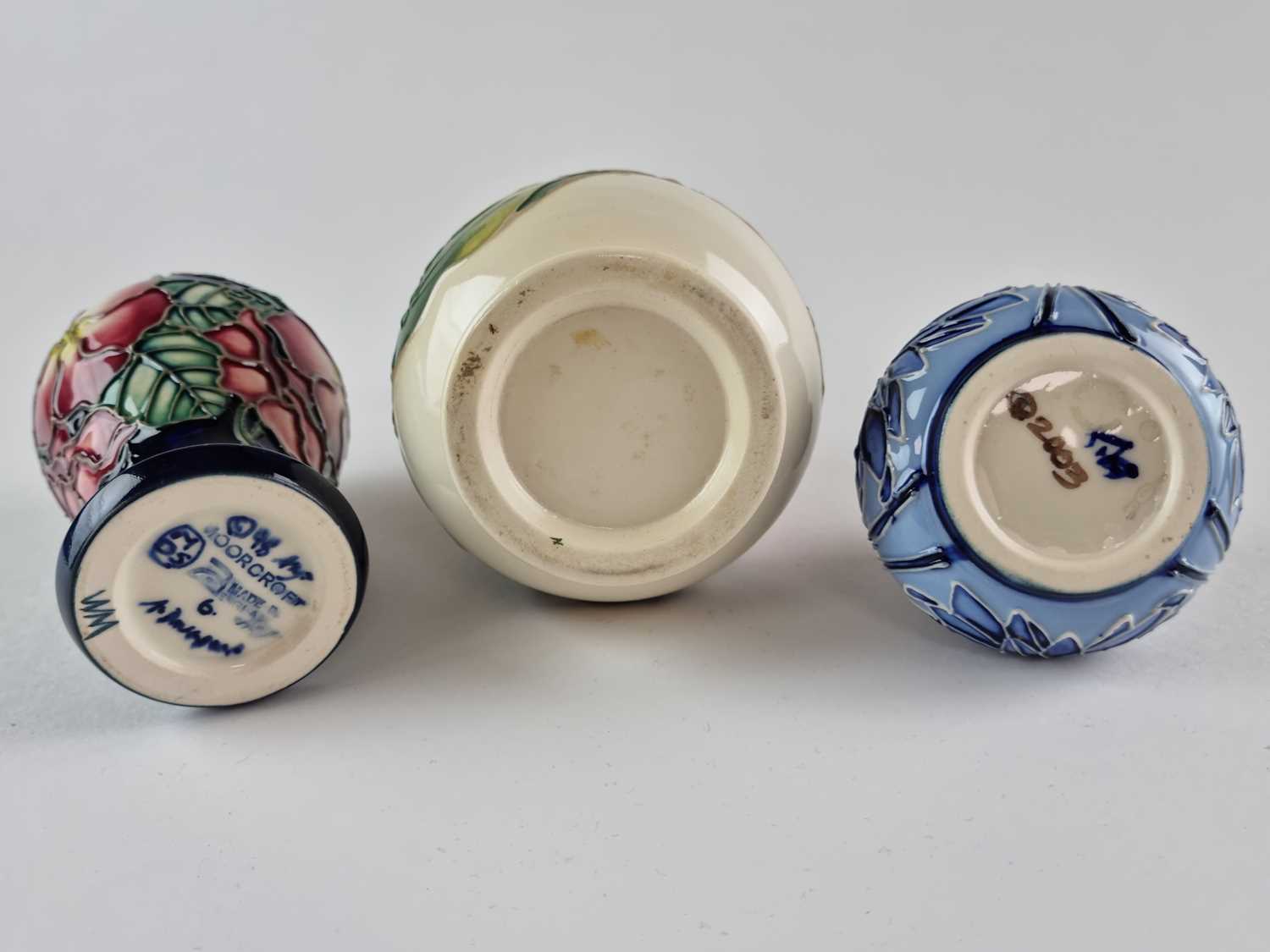 Three small Moorcroft vases - Image 2 of 2