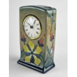 Moorcroft 'Hypericum' mantel clock