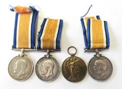Four WW1 Scottish Regiment medals