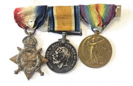 First World War Royal Fusiliers medal trio