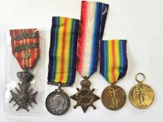 Group of WW1 medals
