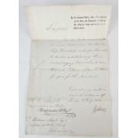Sailing Orders from Edward Pellew to William Hoste, 1812