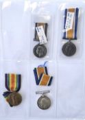 Four WW1 Army Service Corps medals