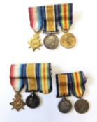 First World War. Miniature medals.