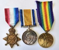 WW1 Royal Naval Reserve medal trio