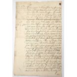 Royal Navy. Letter from Captain Sir William Gifford regarding fraud at Portsmouth Dockyard, 1702/3.