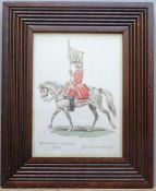 Three military watercolours including Percy White and Attributed to Richard Knötel