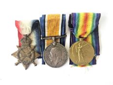 WW1 Army Service Corps Medal trio