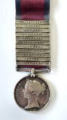 Peninsular War. Military General Service to Quartermaster Joshua Stubbs, 11 clasps.