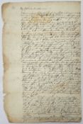 Sir William Jennens (fl. 1648 - 1690. Autograph letter signed. The Navy of King Charles II