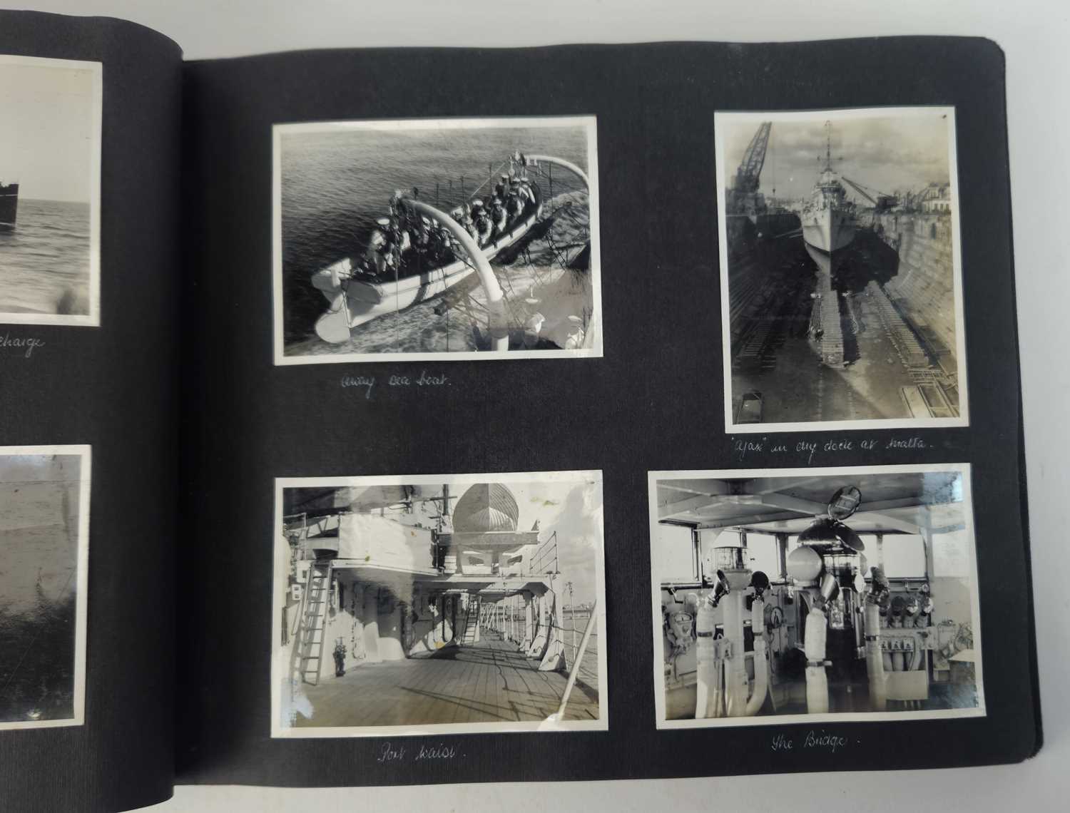 Royal Navy Photograph album of the maiden voyage of HMS Ajax (1935-1937) - Image 17 of 22