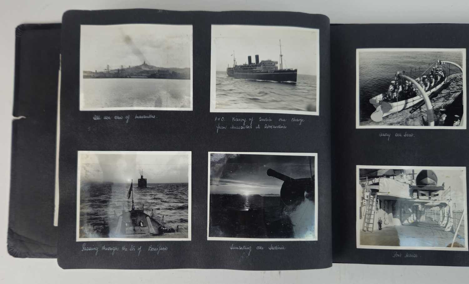 Royal Navy Photograph album of the maiden voyage of HMS Ajax (1935-1937) - Image 8 of 22