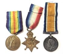 WW1 King's Royal Rifle Corps medal trio