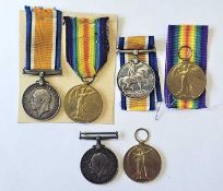 Three WW1 medal pairs