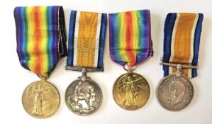 Two WW1 Royal Engineer medal pairs