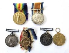 Three WW1 medal pairs