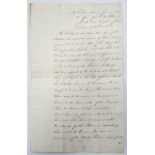 Royal Navy. Admiralty Order Vice Admiral Duckworth to seize all Spanish ships in Jamaica. 1804.