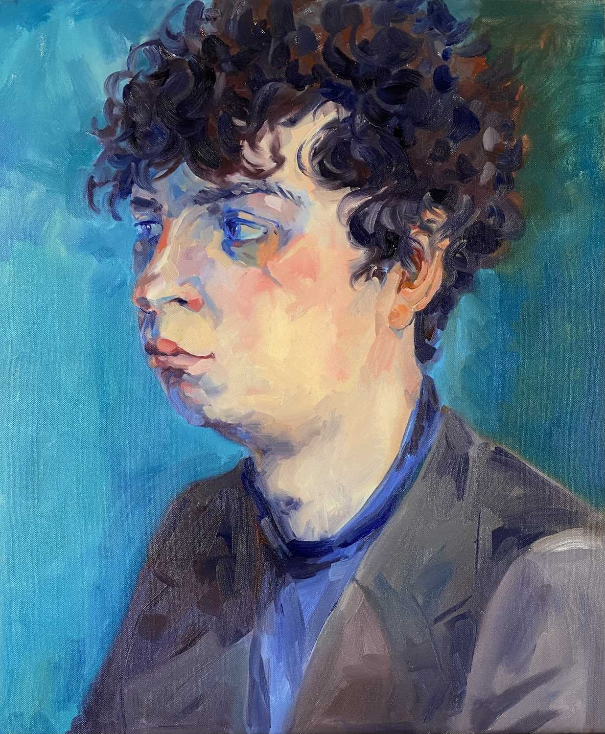 Beverley Fry (b.1948) Portrait of a Boy