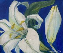 Beverley Fry (b.1948) Lily and Bud