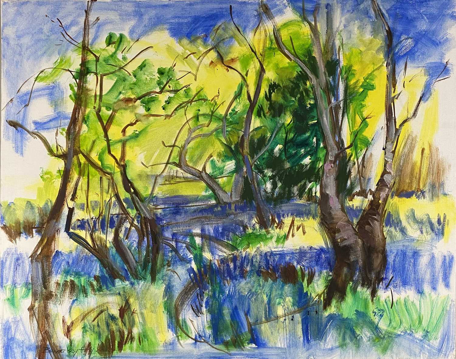 Beverley Fry (b.1948) Bluebell Wood