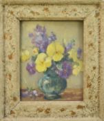 Owen Bowen (1873-1967) Still Life of Pansies and Flowers