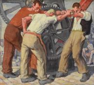 Harold Dearden ARCA (1888-1962) Workmen