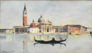 Alberto Prosdocimi (Italian 1852-1925) San Giorgio Maggiore, Venice
