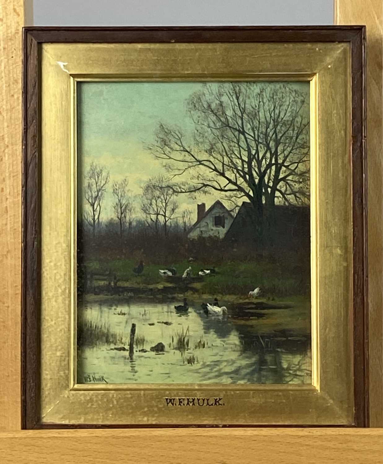 William Frederick Hulk (1852-1922) Pool and River Scenes with Ducks and Swans - Image 10 of 12