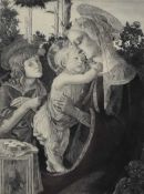 Feliks Stanislaw Jasinski (Polish 1862-1901) Madonna and Child with St John the Baptist