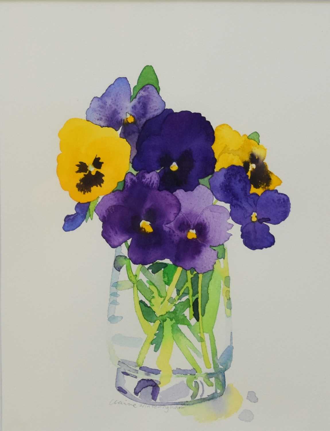 Three Still Life watercolours by Mary Podmore and Clare Winteringham - Image 3 of 6