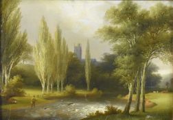 John Wallace Tucker (1808-1869) Brampton Speak Church, River Exe
