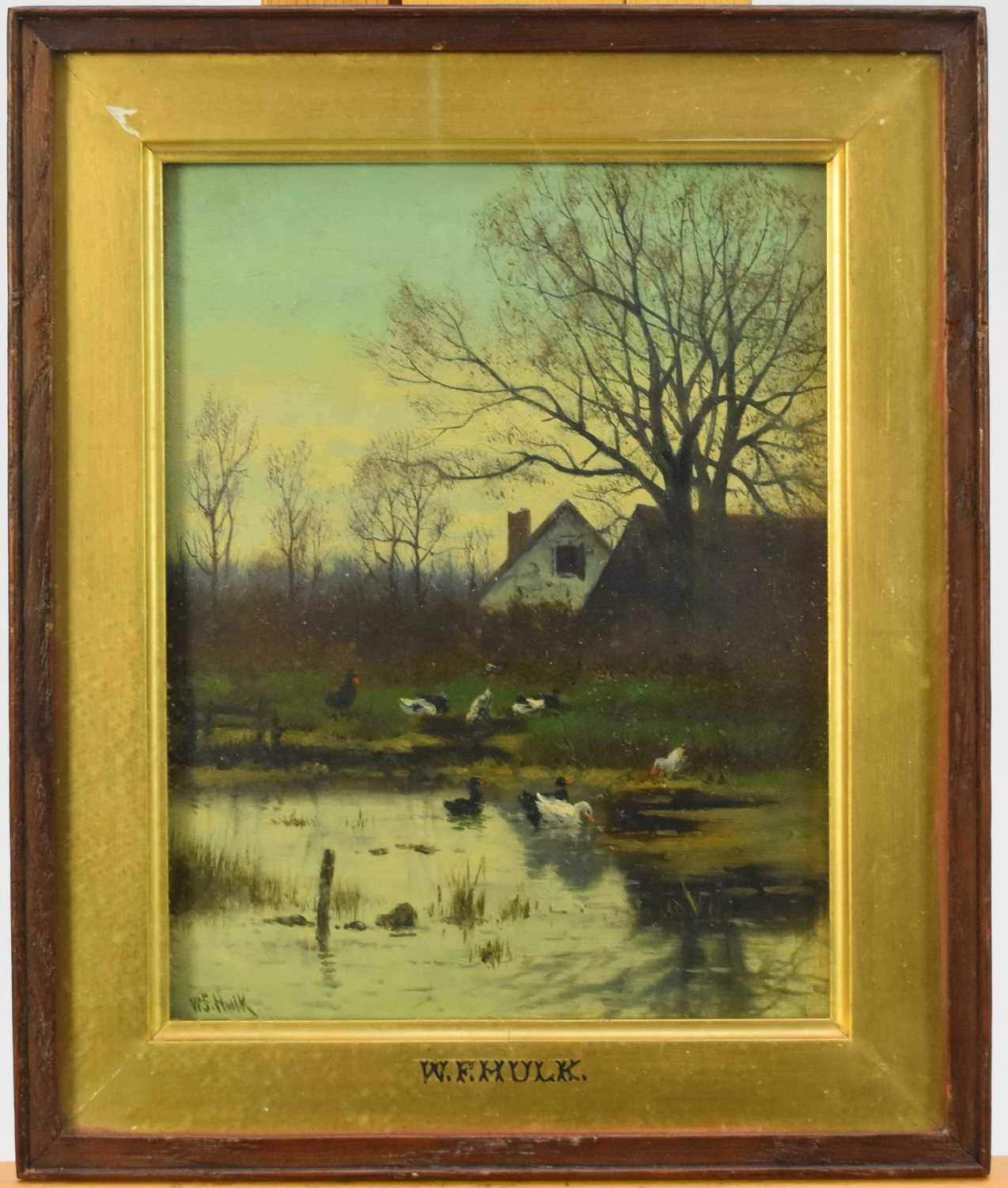 William Frederick Hulk (1852-1922) Pool and River Scenes with Ducks and Swans - Image 3 of 12