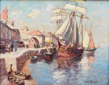 Gyrth Russell (1892-1970) Shipping in a Harbour, Devon