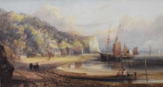 Attributed to George Arthur Fripp RWS (1813-1896) Clovelly Beach