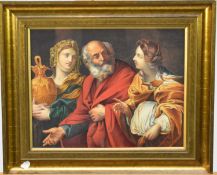 After Guido Reni (19th Century) Lot and His Daughters Leaving Sodom