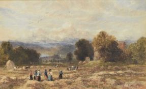 William Bennett (1811-1871) Workers in a Hayfield