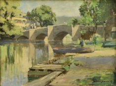 Bertram Walter Priestman (1868-1951) Newby Bridge, Windermere