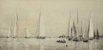 William Lionel Wyllie RA (1851-1931) Yachting at Cowes