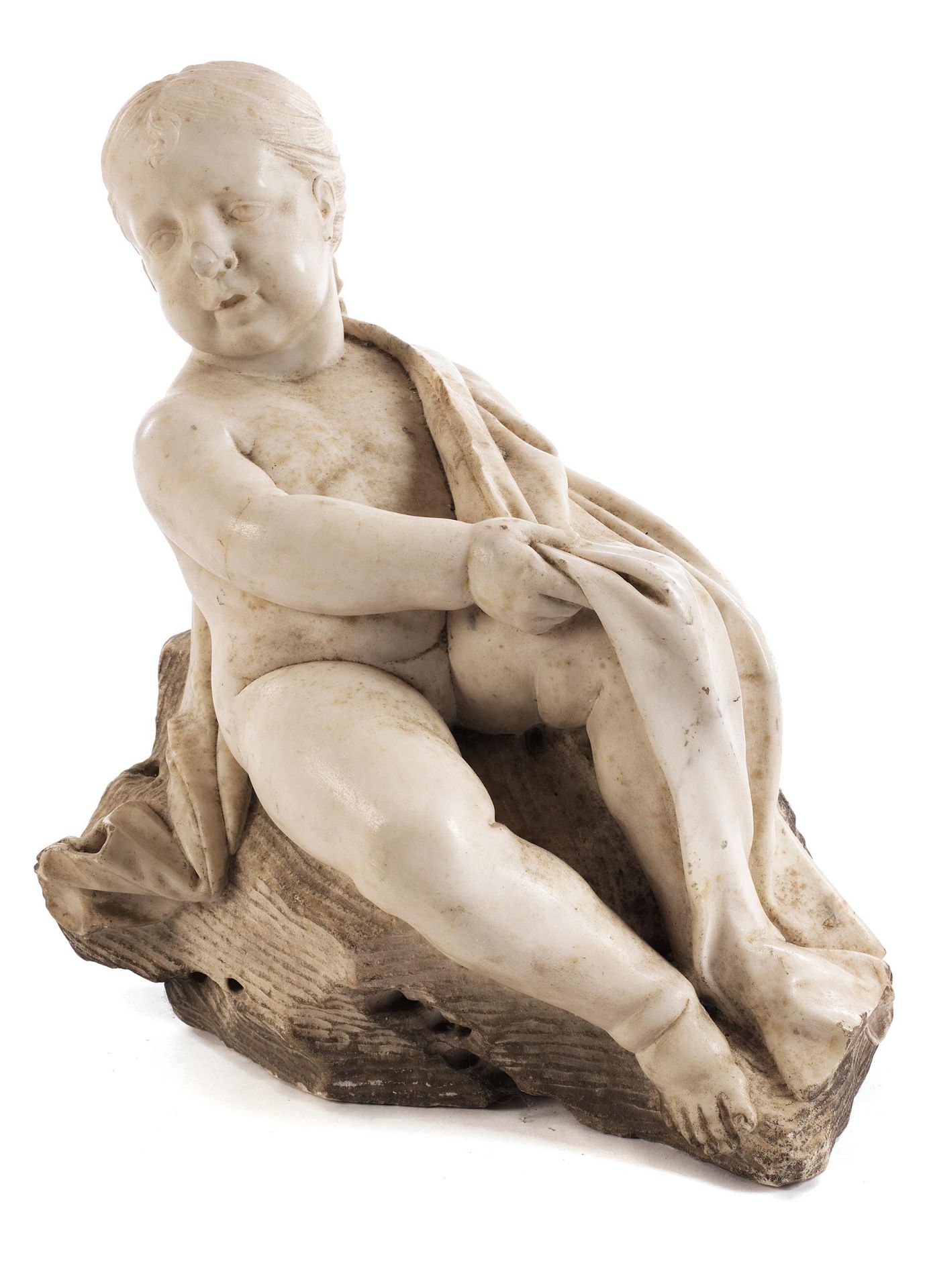 Sitzender Putto