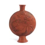 Yixing-Vase mit Drachendekor