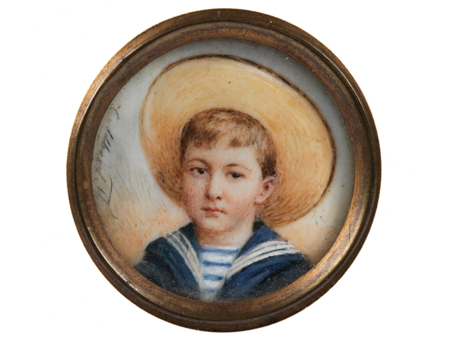 Miniatur mit Portrait des Alexei Nikolajewitsch Romanow (1904 – 1918)