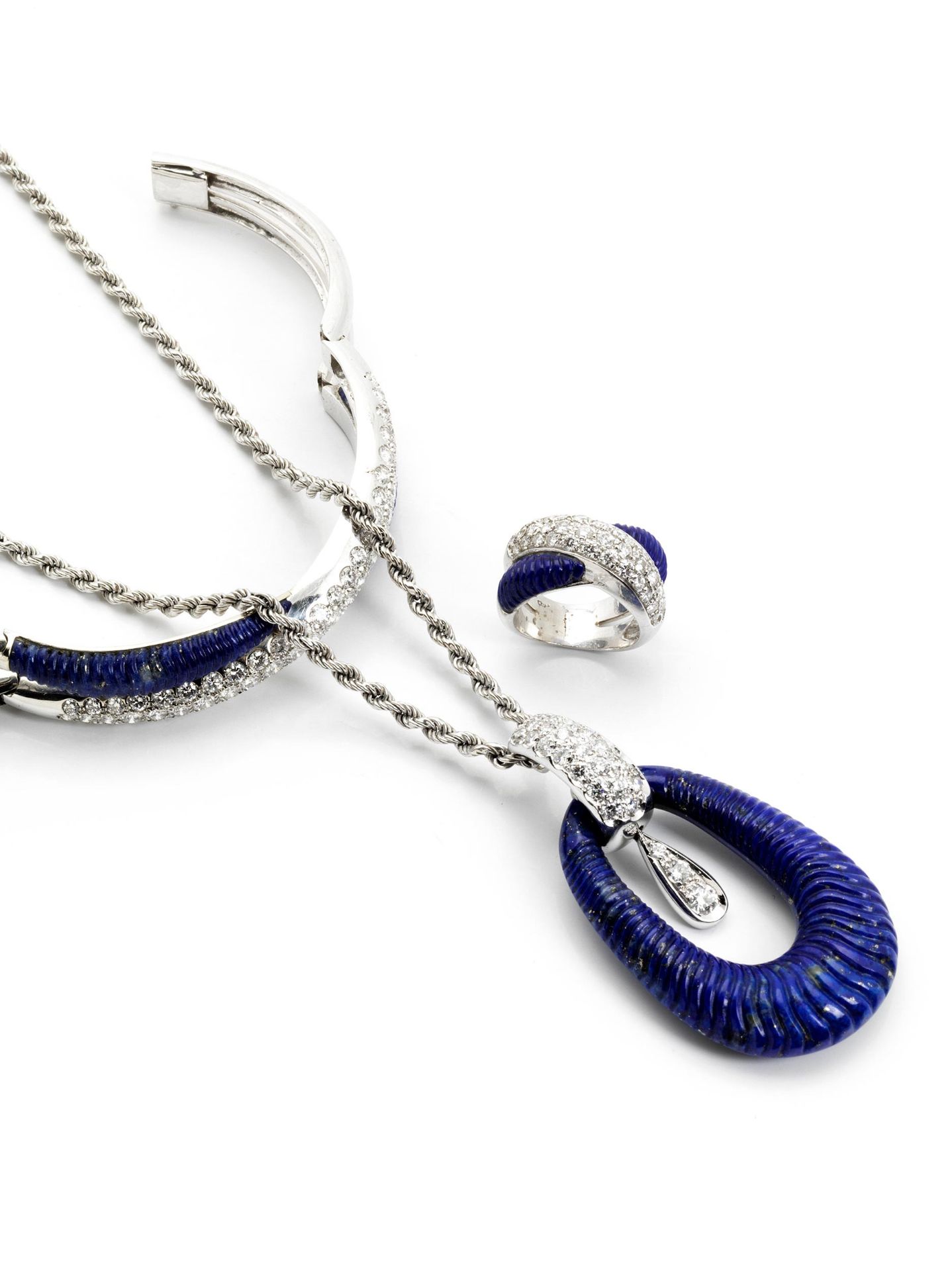 Lapislazuli-Brillant-Set