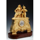 Bedeutende Uhr mit Darstellung „Leila und Giaour“