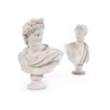 Hochdekoratives Büstenpaar des Apollo und der Artemis